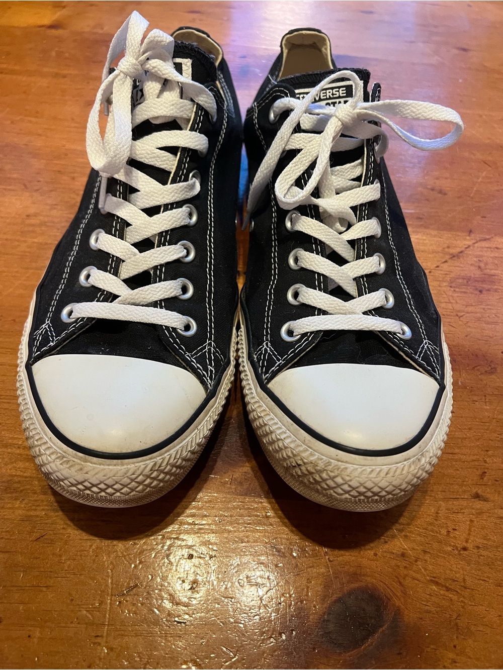 Converse Black and White Low Top Canvas Sneakers